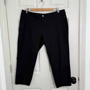 Lululemon ABC Relaxed Pant Pant Mens‎ 36x22.5 Black Cropped Utilitech Stretch